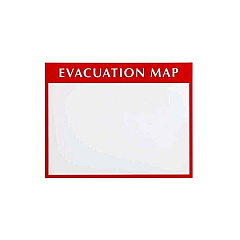 Bridgetek Solutions Red/white Evacuation Map Insert Holder (102849)