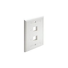 Tripp Lite 2-port Dual Outlet Keystone Wall Plate (N042001WH)