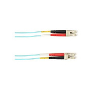 Black Box Om4 Mm Fo Patch Cable Duplx, Plenum, Aqua, Lclc (FOCMPM4LCLCAQ7)