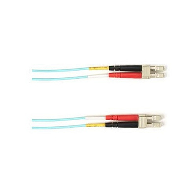 Black Box Om4 Mm Fo Patch Cable Duplx, Plenum, Aqua, Lclc (FOCMPM4LCLCAQ7)