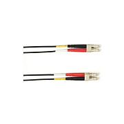 Black Box Om3 50/125 Multimode Fiber Optic Patch Cable - Lszh, Lc To Lc, Black, 5-m (16.4-ft.), Gsa, Taa, Non-returnable/non-cancelable (FOLZH10005MLCLCBK)