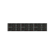 Raritan 3ph Pdu, 2u, 208v, 60a (48a/ph Rated); Outlets: 6x C13, 12x C19; Plug: Iec 60309 3p+e 9h 60a (delta Rear Feed), Outlet Metered/switched (PX35541RE2)