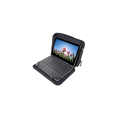 Infocase Always-on Notebook Case, Pocket, 15-16 Inch Laptops, Retention Clips, Clamshell, Id Window, Carry Handle, Shoulder Strap Included (INFAOCB15CLP)
