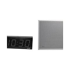 Valcom Ip Lay-in 2 X 2 Ceiling Speaker + 4-digit Digital Clock Kit (VIP4122D44IC)