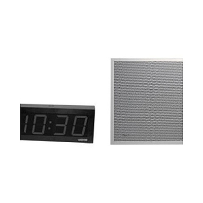 Valcom Ip Lay-in 2 X 2 Ceiling Speaker + 4-digit Digital Clock Kit (VIP4122D44IC)