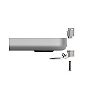 Compulocks Ledge Lock Adapter For Macbook Pro 16in M1,m2,m3 Silver (MBPR16LDG02)
