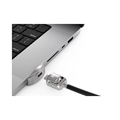 Compulocks Ledge Lock Adapter For Macbook Pro 16in M1,m2,m3 W/combination Cable Lock Silver (MBPR16LDG02CL)