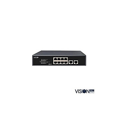 Insight Direct Usa 8-port Poe Switch With 2 Uplink Ports (VISLRPOE82A)
