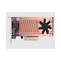 QNap Qm2 Series, 2 X Pcie 2280 M.2 Ssd Slots, Pcie Gen3 X 8 , 1 X Aqc113c 10gbe Nbase-t Port (QM22P10G1TB)