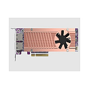 QNap Qm2 Series, 2 X Pcie 2280 M.2 Ssd Slots, Pcie Gen4 X 8, 2 X Aqc113c 10gbe Nbase-t Port (QM22P410G2T)