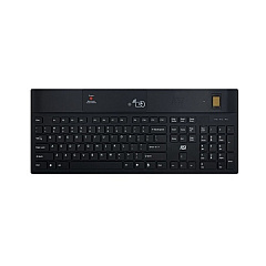 Key Source International 104 Usb Kb W/rfid Dual Freq, Bio Fingerprint, & Cleaning Button (1700SXHFFFB21)