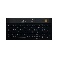 Key Source International Cmpct Kb W/rfid Dual Freq. Bio Fingerprint, Cleaning Button (1802RSXHFFFB21)