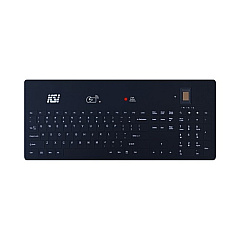 Key Source International 104 Usb Kb W/silicone Cover, Rfid Dual Feq, Bio Finerprint, Cleaning Button (2000SXHFFFB21)