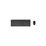 Targus Antimicrobial Midsize Keyboard And Comfort Mouse Bundle Akb863 + Amb582 Black (AKM619AMUS)