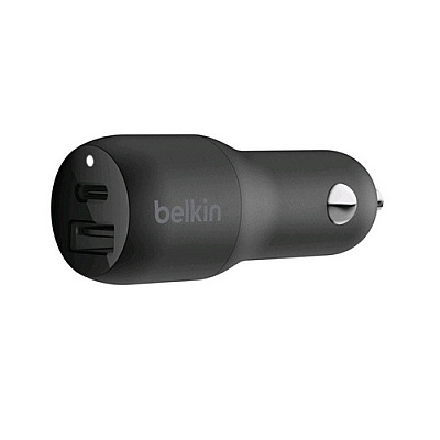 Belkin 32w Car Charger, W/ Ltg To Usb-c Cbl, 4 Blk (CCB003BT1MBKV2)