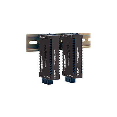 Black Box Fast Ethernet Industrial Media Converter 10/100-mbps Copper To 100-mbps Multimode Fiber,hardened Temperature,1300nm,2km,st,taa (LIC022AR3)