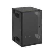 Black Box Wallmount Cabinet Enclosure 19u,24-in. W X 25-in. D,19-in. Rackmount,m6 Rails,locking Plexiglass Front, 300-lb. Capacity,taa (WMD19-2425-PQU)