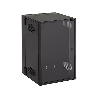 Black Box Wallmount Cabinet Enclosure 19u,24-in. W X 25-in. D,19-in. Rackmount,m6 Rails,locking Plexiglass Front, 300-lb. Capacity,taa (WMD192425PQU)