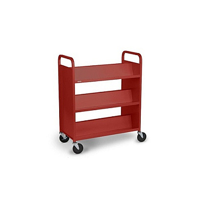 Bretford Book/util Truck 3-shlf Double Side (V336RED5)