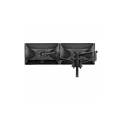 Atdec Dynamic Display Mount For Dual Monitors, Suits Flat Displays Up To 20 Lbs, Curved Displays Up To 13.5 Lbs, Upgradable And Reconfigurable, Black (AWMS2D40FB)