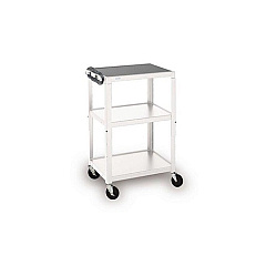 Bretford Adj. Cart, 4 Casters, Arctic White Paint (A2642AW)