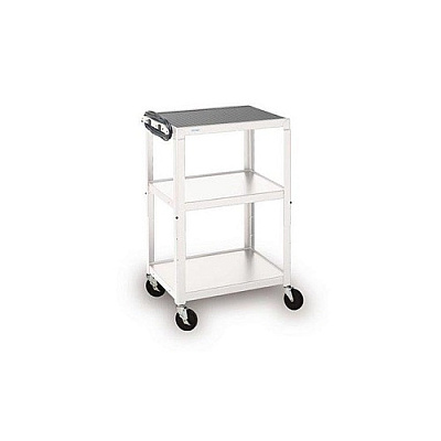 Bretford Adj. Cart, 4 Casters, Arctic White Paint (A2642AW)