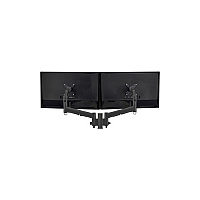 Atdec Dynamic Display Mount For Dual Monitors, Landscape-to-portrait Rotation, Flat Displays To 20lbs, Curved Displays To 13.5 Lbs, Black (AWMS2D13FB)