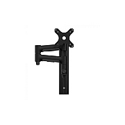 Atdec Full Motion Monitor Arm Channel Mount, Suits Flat Screen Monitors Up To 26.5 Lbs, Curved Screen Monitors Up To 17.6 Lbs, Black (AWMS46W35B)