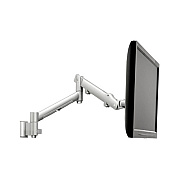 Atdec Spring Assisted Single Display Wall Mount, Dynamic, Supports Flat Monitor Screens Up To 20 Lbs, Curved Monitor Screens Up To 13.5 Lbs, Black (AWMSDW6B)