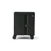 Bretford 32x Cube Cart, 270 Degree Doors, Pre-wired Usb-c, Charcoal Paint (TVC32USBC270CK)