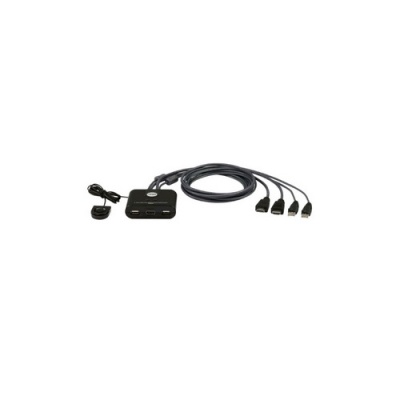 Aten 2-port Usb Fhd Hdmi Cable Kvm With Remote Port Selector (CS22HF)