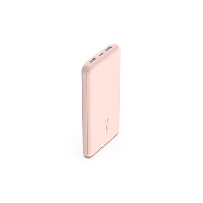Belkin 10k Power Bank, Usb-a & C 15w, Rose Gold (BPB011BTRG)