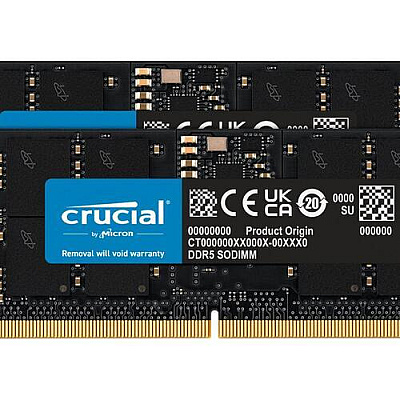 Mist Systems Crucial 32gb Kit (2 X 16gb) Ddr5-4800 Sodimm (CT2K16G48C40S5)