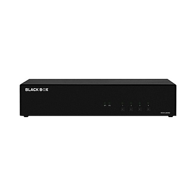 Black Box Secure Kvm Switch - 4 Port, Dual-monitor, Dvi-i, Cac, Taa (KVS42004DX)