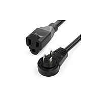 StarTech 6ft (1m) Power Extension Cord - 360&deg; Rotating Flat Plug Extension Cord - Nema 5-15p To Nema 5-15r, 16 Awg, 125v/13a - Ul Certified (RTPAC1016)