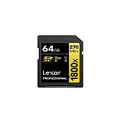 Lexmark Lexar Professional Sdxc Memory Card, 1800x 64gb, Class 10, Uhs-ii, U3, Gold Series (LXALSD1800064GBNNNU)