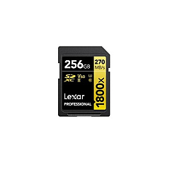 Lexmark Lexar Professional Sdxc Memory Card, 1800x 256gb, Class 10, Uhs-ii, U3, Gold Series (LXALSD1800256GBNNNU)