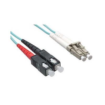 Axiom Lc/sc Multimode Duplex Om4 50/125 Fiber Optic Cable 0.5m - Taa Compliant (AXG95680)