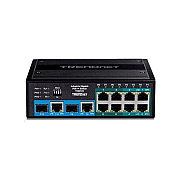 Trendnet 10-port Industrial Gigabit Poe++ Din-rail Switch (TIBG104)