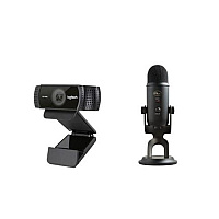 Logitech Hd Pro Webcam C922 With Blue Mi (LOGISTREAMBDL2)