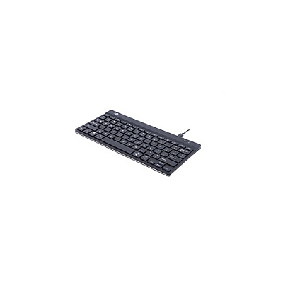 Rapiddeploy R-go Ergonomic Keyboard, Compact, With Break Light, Qwerty (us), Black, Wired (RGOCOUSWDBL)