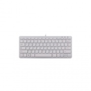 Rapiddeploy R-go Compact Keyboard, Qwerty (us), White, Wired (RGOECQYW)