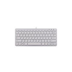 Rapiddeploy R-go Ergonomic Keyboard, Compact, Qwerty (us), White, Wired (RGOECQYW)