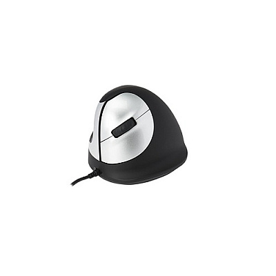Rapiddeploy R-go He Ergonomic Mouse, Medium (hand Size 165-185mm), Left Handed, Wired (RGOHELE)