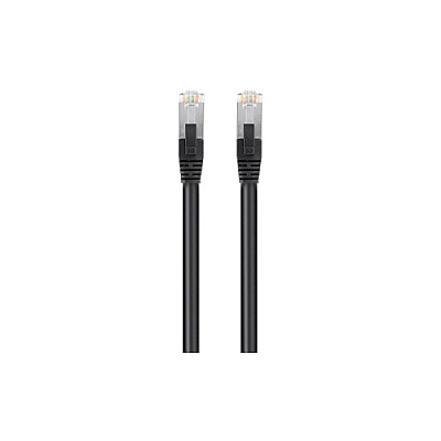 Monoprice Cat6 Poe Ethernet Patch Cable - 600v_ Shielded Rj45_ Solid_ 550mhz_ Stp (u/ftp)_ 24awg_ 7ft_ Black (41035)