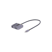 Startech.Com Usb C Video Adapter, Usb C To Vga Multiport Adapter With 3.5mm Audio Output, 4k 60hz Hdr, 100w Pd 3.0, Thunderbolt 3/4 Compatible (122-USBC-HDMI-4K-VGA)