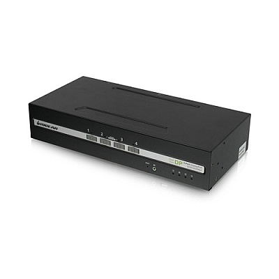 Iogear 4-port Dual View Secure Kvm Switch W/displayport/hdmi And Audio Support (GCS1424TAA4UN)