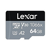 Lexar Professional Microsdxc, 64gb, 1066x Uhs-i, Class 10, W/ Adapter, 2/pkuhs-i, Class 10, W/ Adapter, 2/pk (LMS1066064GB2ANU)