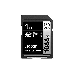 Lexar Professional Sdxc Memory Card, 1066x 1tb, Class 10, Uhs-i, U31tb, Class 10, Uhs-i, U3 (LSD1066001TBNNNU)
