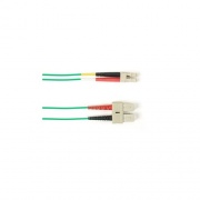 Black Box Om3 50/125 Multimode Fiber Optic Patch Cable - Ofnp Plenum, Sc To Lc, Green, 10-m (32.8-ft.), Gsa, Taa, Non-returnable/non-cancelable (FOCMP10-010M-SCLC-GN)